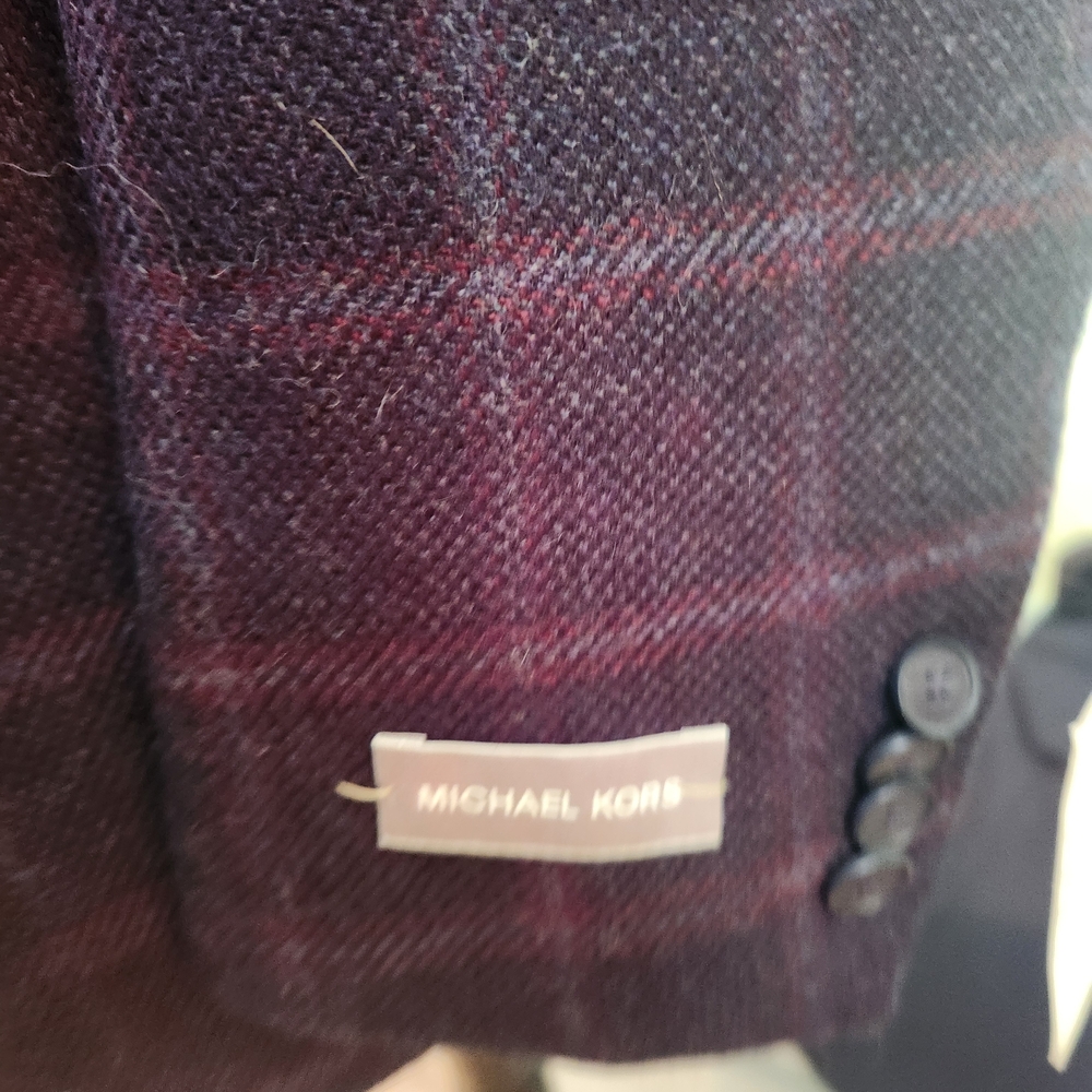 Michael Kors Wool Plaid Blazer - Picture 8 of 8